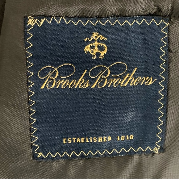 Brooks Brothers Loro Piana Super 110 100% Wool Gray Two Button Suit Size 43R - Picture 13 of 13